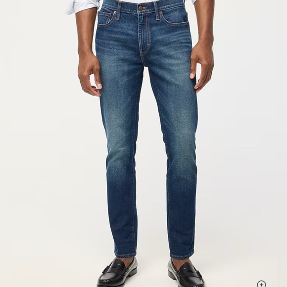 J Crew Factory Men's Dark Slim Straight Signature Flex Jeans NWOT 30 X 32 #2238